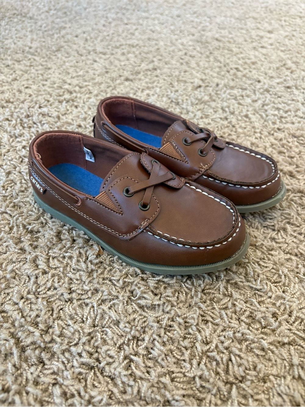 Carter's Brown Boys Boat Shoes size 13